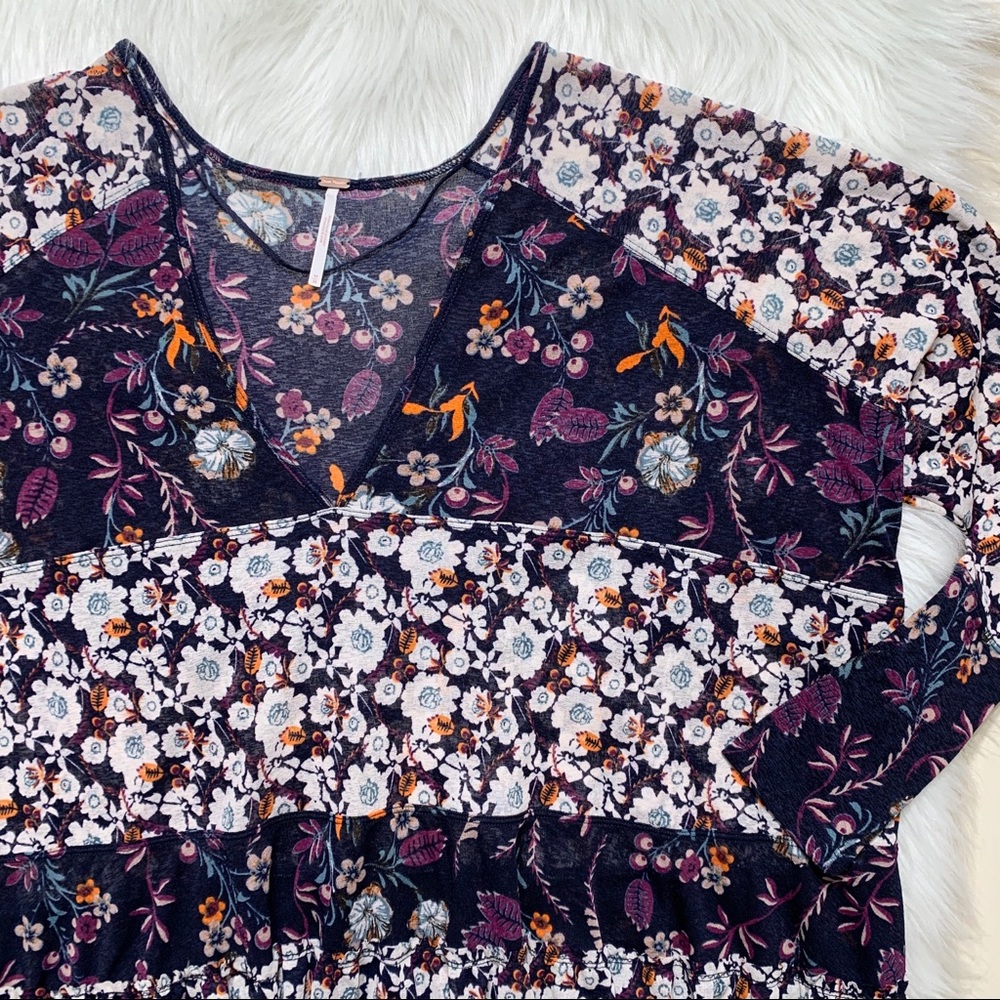 SOLD-Free People Floral Peasant Blouse - Picture 7 of 10